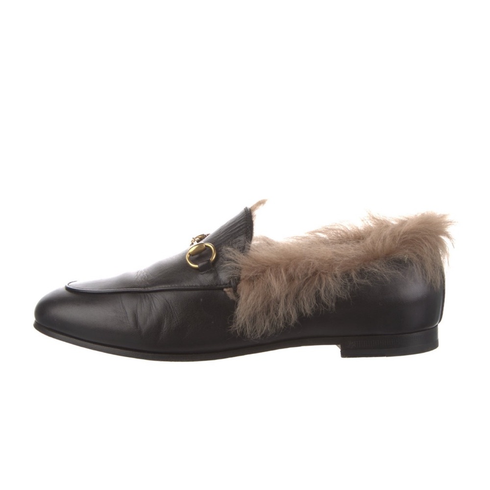 Gucci 1955 Horsebit Accent Leather Loafers 37.5